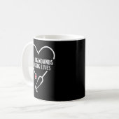 Mug infirmière soignante infirmière soignante blessure (Devant gauche)