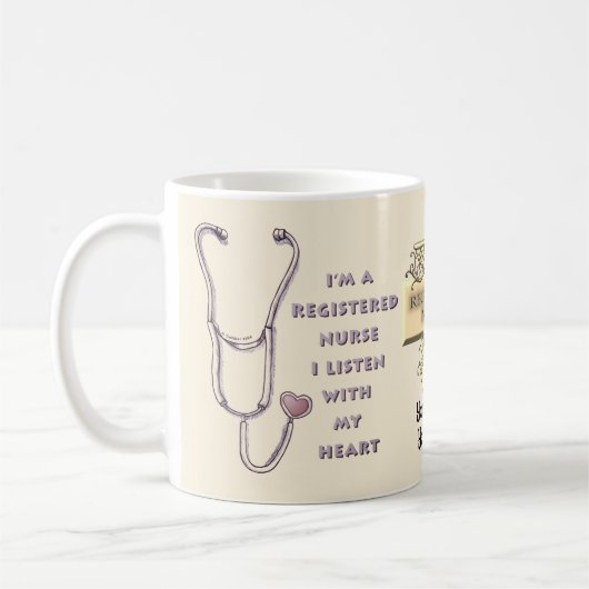 Mug Infirmière stéthoscope (Gauche)