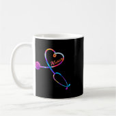 Mug Infirmière Stethoscope Heartbeat Ekg Infirmière Gr (Gauche)