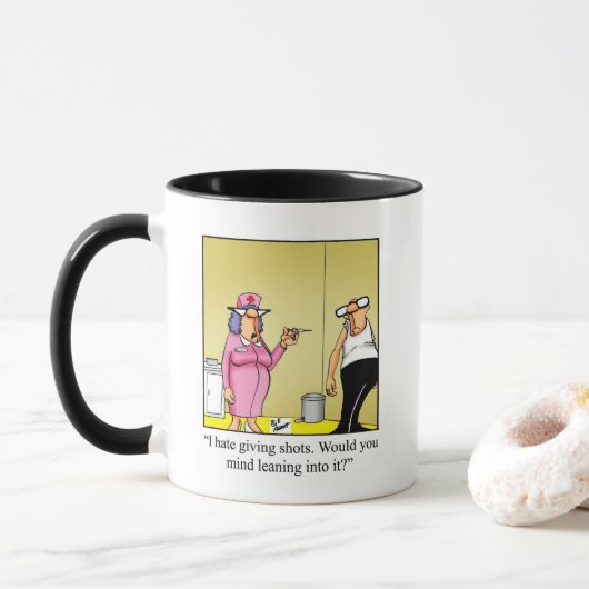 Mug Infirmière sur mesure/Humour Médicale (Avec donut)