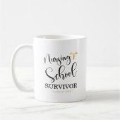 Mug Infirmière survivante de l'école de soins infirmie (Gauche)