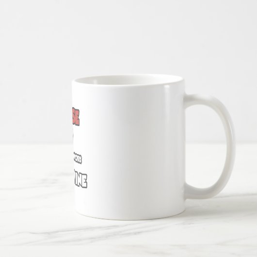 Mug Infirmière ... Travaillera Pour Le Vin (Droite)
