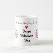 Mug Infirmière Valentines Jour inscrit RN stéthoscope (Centre)