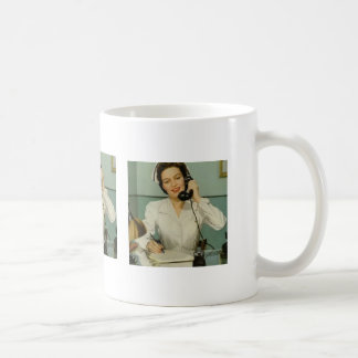 Mug Infirmière vintage au téléphone