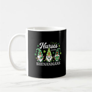 Mug Infirmières de la Saint-Patrick aiment les Gnomes