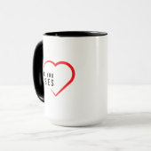 Mug Infirmières Mercis| Coeur rouge (Devant gauche)