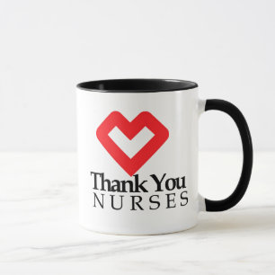 Mug Infirmières Mercis  Coeur rouge