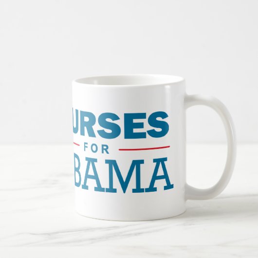 Mug Infirmières pour Obama (Droite)