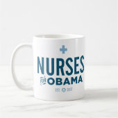 Mug Infirmières pour Obama (Gauche)
