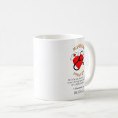 Mug Infirmières Prière Écriture cardiaque Personnalisé (Devant droit)