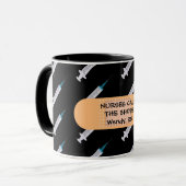 Mug Infirmières qui mènent le jeu Monogramme (Devant gauche)