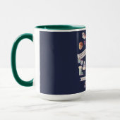 Mug Infographie de la vie d'HYGGE confortable Marine p (Gauche)