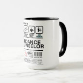Mug Information amusante du conseiller en orientation (Devant droit)