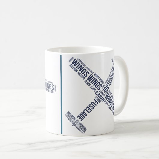 Mug information de base d'avion (Devant droit)