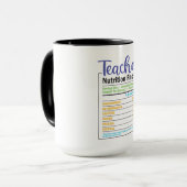 Mug Information nutritionnelle de l'enseignant (Devant gauche)