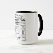 Mug Information nutritionnelle du formateur personnel (Devant droit)