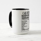Mug Information nutritionnelle sur les aidants naturel (Devant gauche)