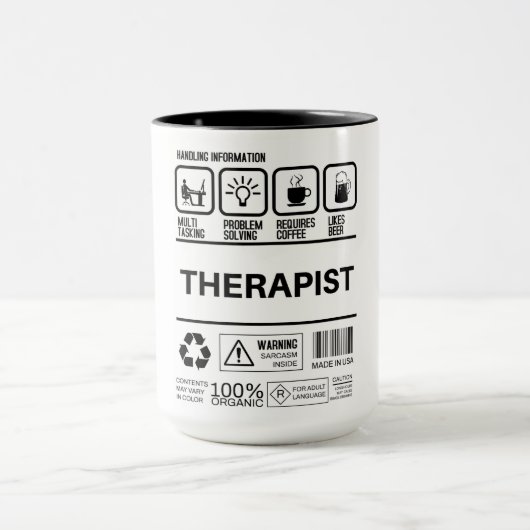 Mug Information sur la manipulation par un thérapeute  (Centre)