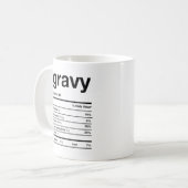 Mug Information sur la nutrition gravière (Devant gauche)