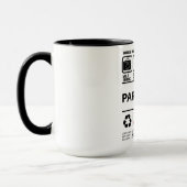 Mug Informations amusantes de gestion des paramètres (Gauche)