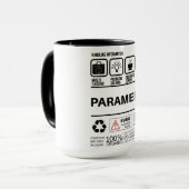 Mug Informations amusantes de gestion des paramètres (Devant gauche)