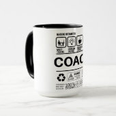 Mug Informations amusantes sur la gestion des entraîne (Devant gauche)