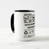 Mug Informations amusantes sur la gestion des travaill (Devant gauche)