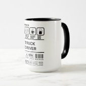 Mug Informations amusantes sur la gestion du conducteu (Devant droit)