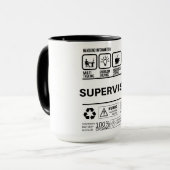 Mug Informations amusantes sur la gestion du supervise (Devant gauche)