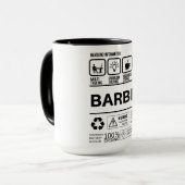Mug Informations amusantes sur la manipulation de barb (Devant gauche)