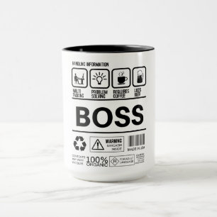 Mug Informations amusantes sur la manipulation des Bos