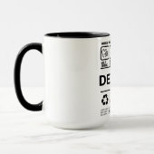Mug Informations amusantes sur la manipulation des den (Gauche)