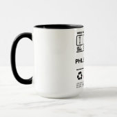 Mug Informations amusantes sur la manipulation des phl (Gauche)