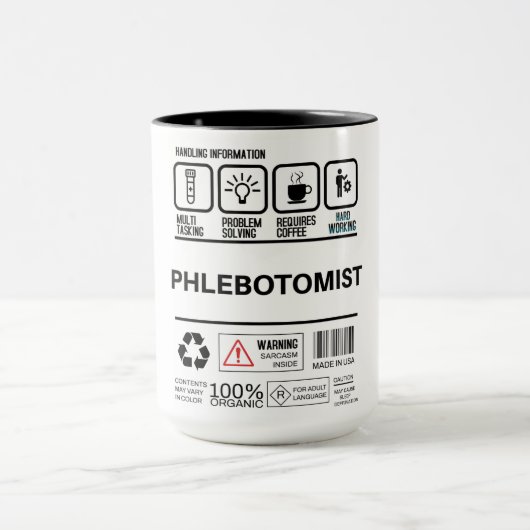 Mug Informations amusantes sur la manipulation des phl (Centre)