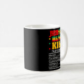Mug Informations nutritionnelles du roi noir Juneteent (Devant droit)