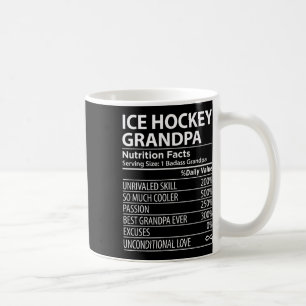 Mug Informations nutritionnelles Papi de hockey sur gl