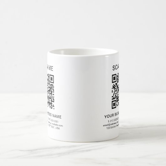 Mug Informations professionnelles QR Code Scan Me Prom (Centre)