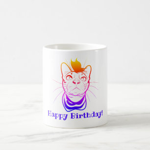 Mug Infos Art drôle Chat Personnalisé