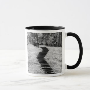 Mug Infrarouge d'arbres bâtiments et sentiers à Las