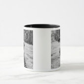 Mug Infrarouge d'arbres bâtiments et sentiers à Las (Centre)