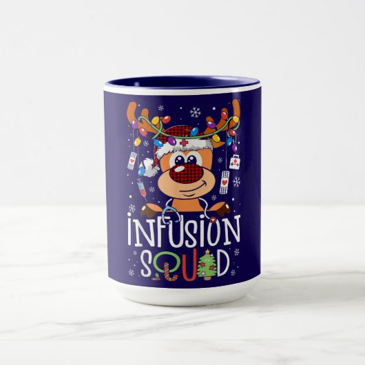 Mug Infusion Squad Christmas – Festive Reindeer Design (Centre)