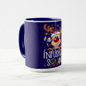 Mug Infusion Squad Noël – Conception festive de rennes (Devant gauche)