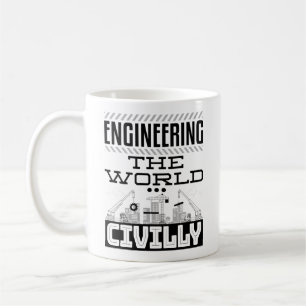 Mug Ingénierie du monde civilement cool Ingénieur civi