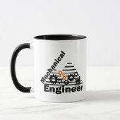 Mug Ingénierie mécanique Ingénieur drôle (Gauche)