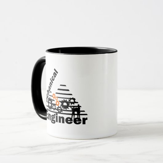 Mug Ingénierie mécanique Ingénieur drôle (Devant gauche)