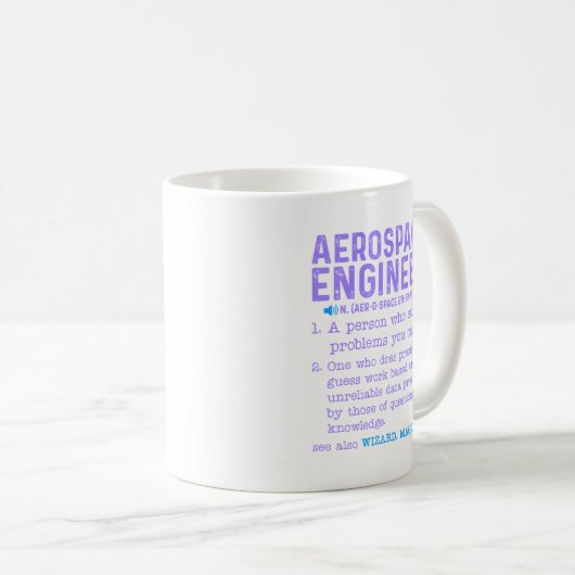 Mug Ingénieur aérospatial (Devant droit)