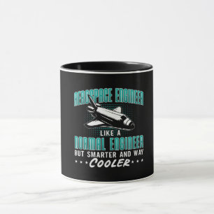 Mug Ingénieur Aérospatial Comme Un Espace D'Ingénierie