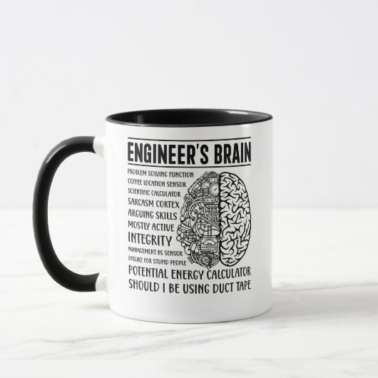 Mug Ingénieur aérospatial drôle (Gauche)