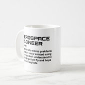 Mug Ingénieur aérospatial - Drôle Définition B-1 (Devant gauche)
