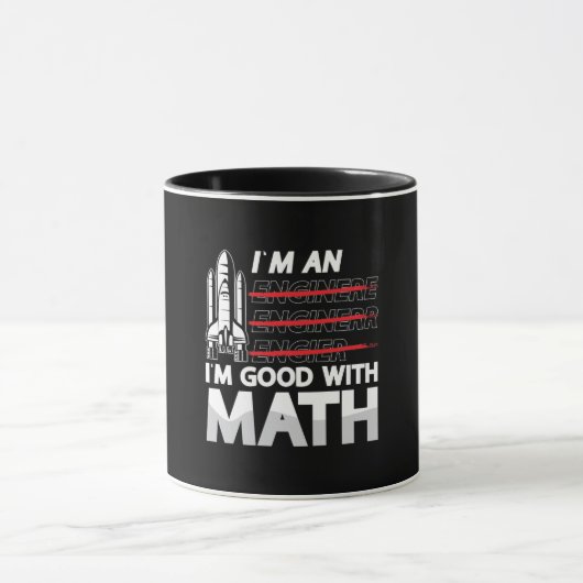 Mug Ingénieur aérospatial Je suis un bon avec Math Spa (Centre)
